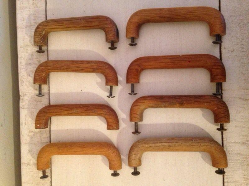 8 vintage wood furniture restoration drawer nobs handles