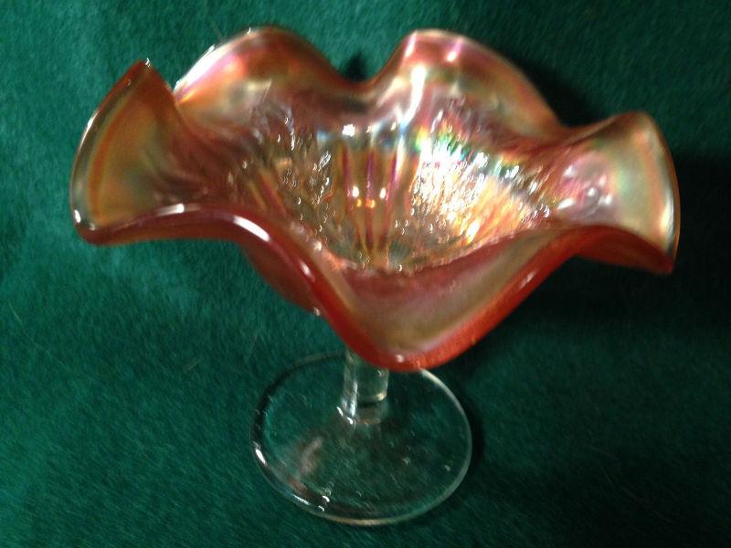 Carnival Glass Compote