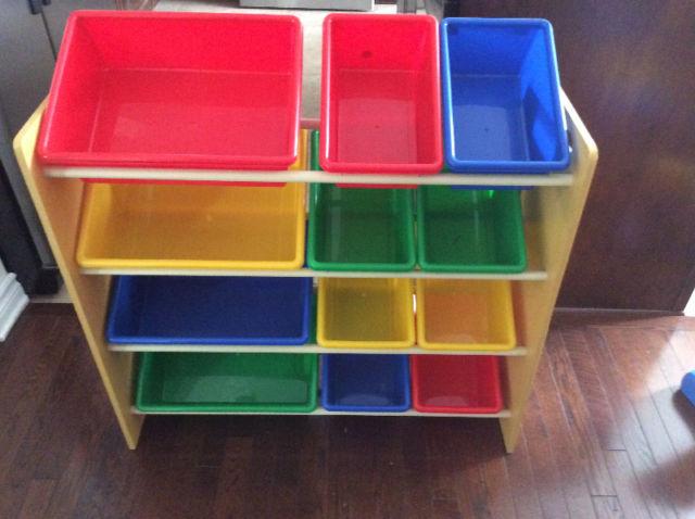 Toy Organizer with bins