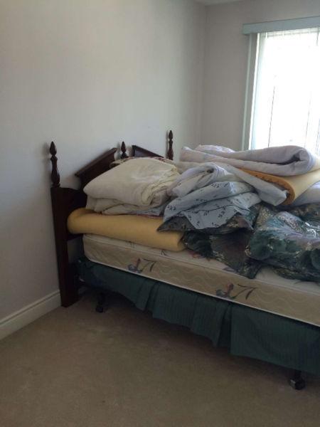 Mattress Set and Headboard for sale