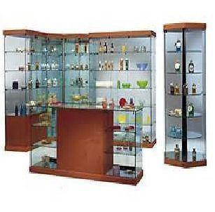 GLASS DISPLAY, SHOWCASES, MANNEQUINS, COUNTER, OPEN SIGN