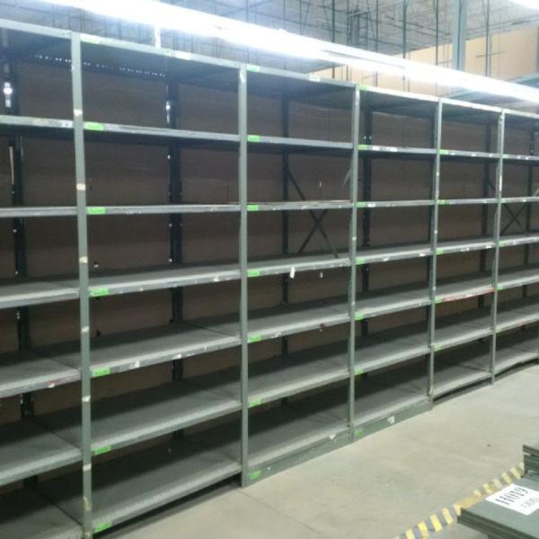 Industrial clip together shelving units - very strong! 2' x 3'