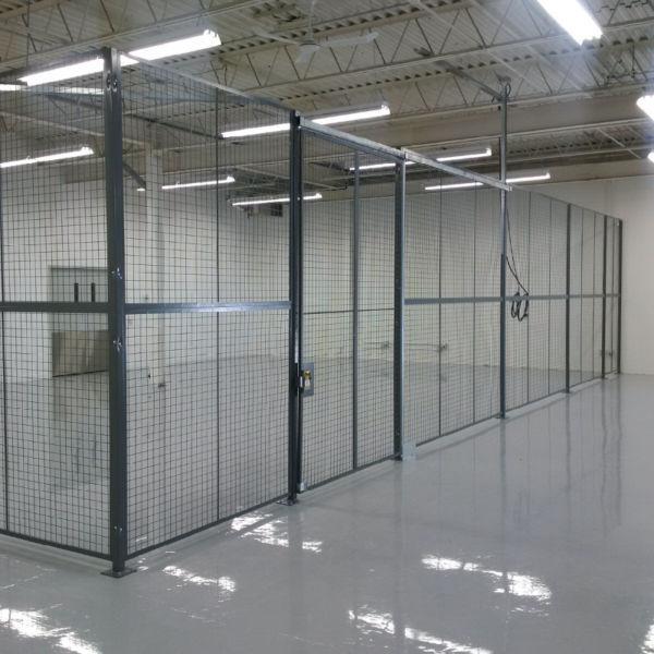 Industrial Security fence For Warehouse lock up and tool cribs
