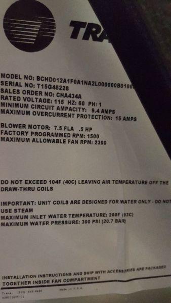 Trane air handling units