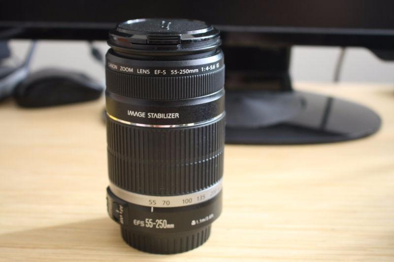 CANON EF-S 55-250mm LENS : $ 150.00