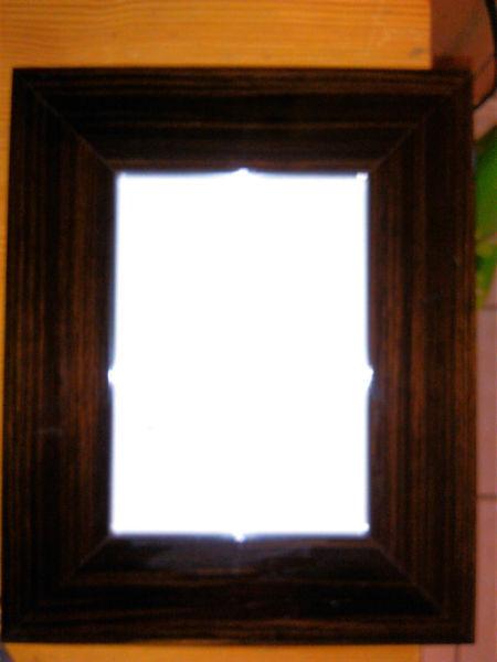 Faux wood finish picture frames