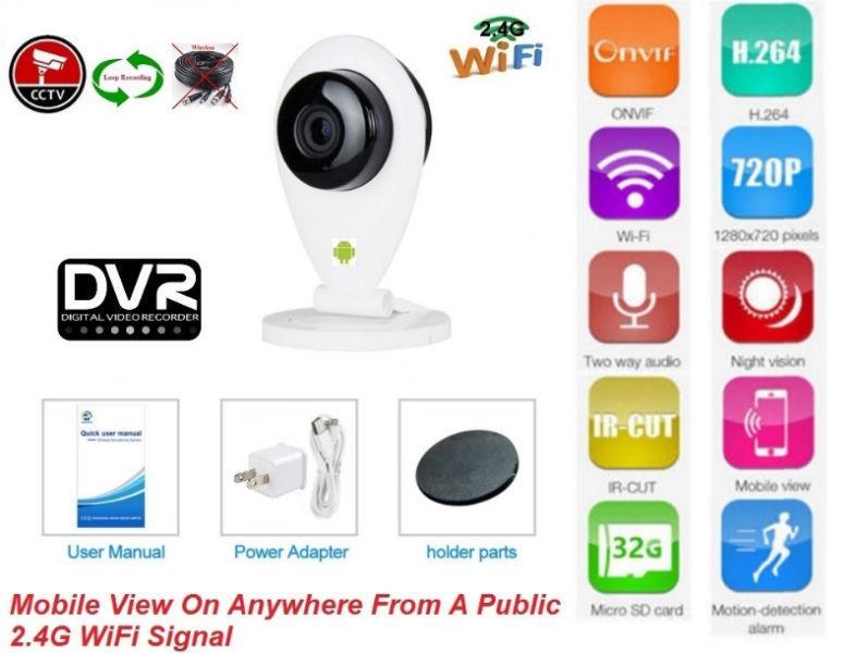 WIRELESS Security WiFi Mobile View Video Recorder Camera