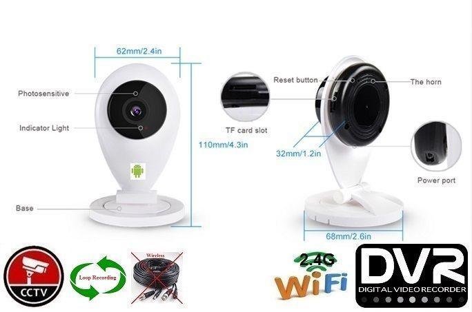 WIRELESS Security WiFi Mobile View Video Recorder Camera