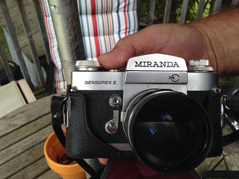 2 Miranda Sensorex II Cameras + 2 lenses + Carrying Cases