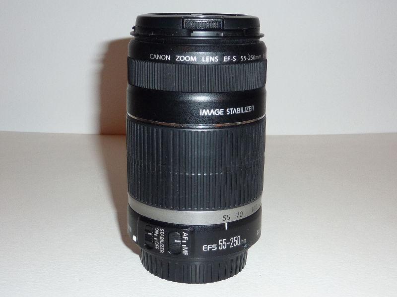 canon EFS 55-250mm F4-5.6 IS lens