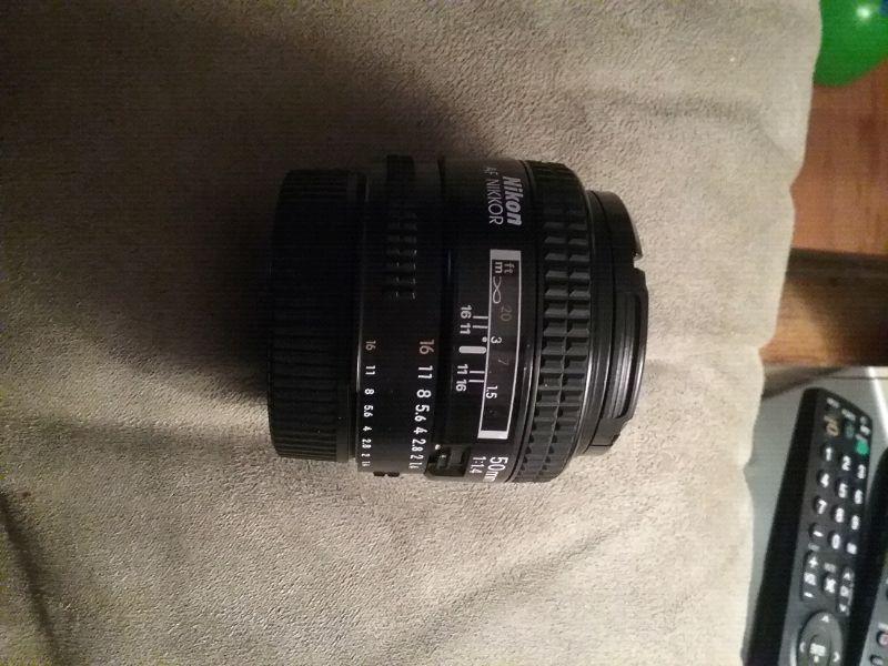 Nikon AF 50mm 1:1.4 lens