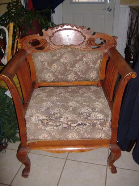 Antique 1800's ladies parlor chair