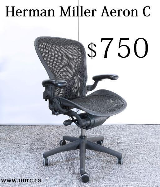 Herman Miller Aeron C Size in Mint Condition ONLY one available