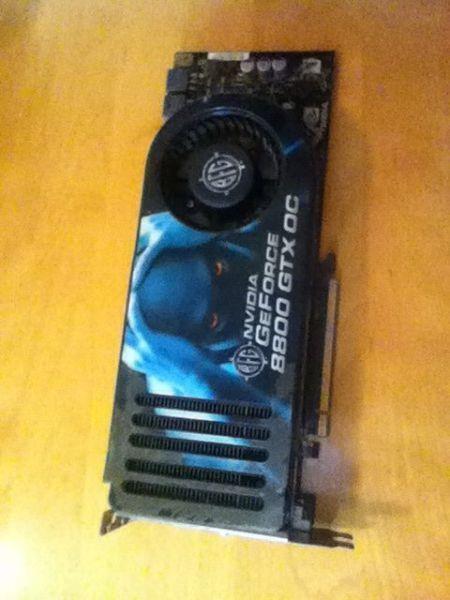 Nvidia 8800 GTX OC 756mb video card