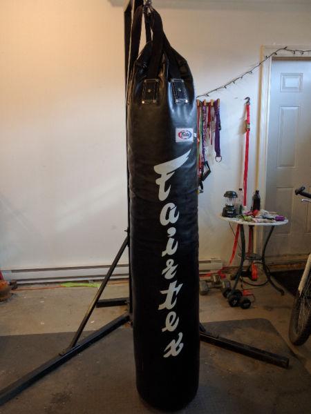 Fairtex punching bag / Muay Thai / MMA / Boxing bag and stand