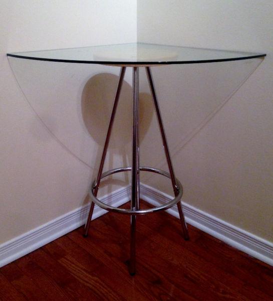 Unique Glass Accent Table