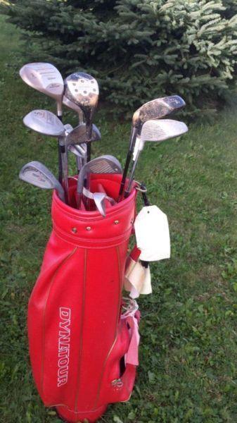 Two bags of golf clubs 30.00 each or both for 50.00 obo