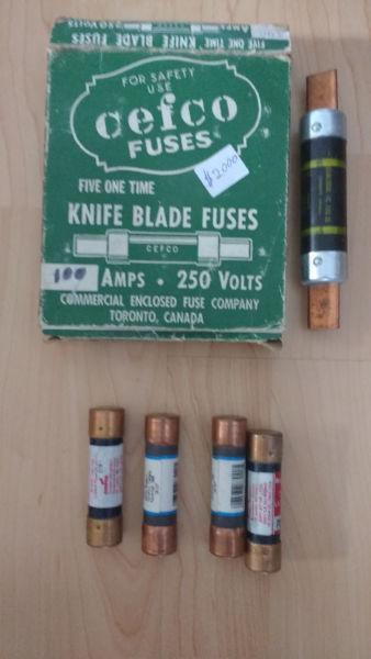 100 amp fuses 5 for $20 or 60 amp fuses 4 for$15
