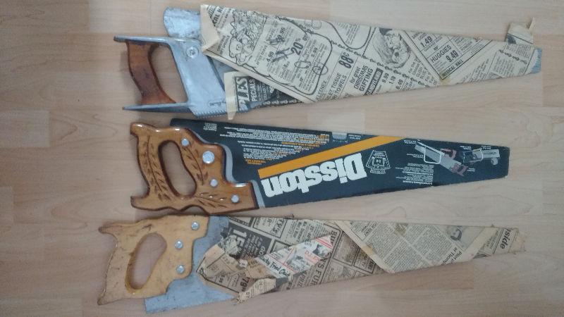 hand saw all different sizes new and used $20 each