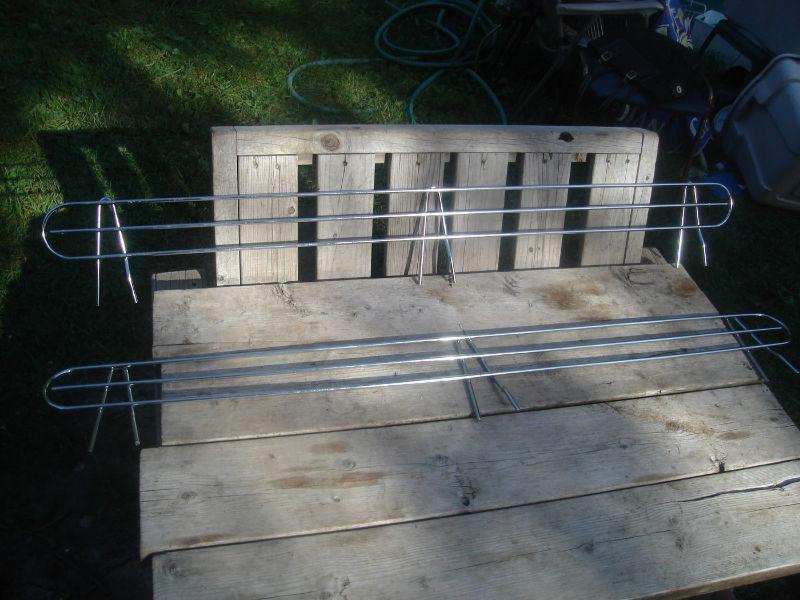 Excellent Condition: Pair Of Stainless Steel Railings