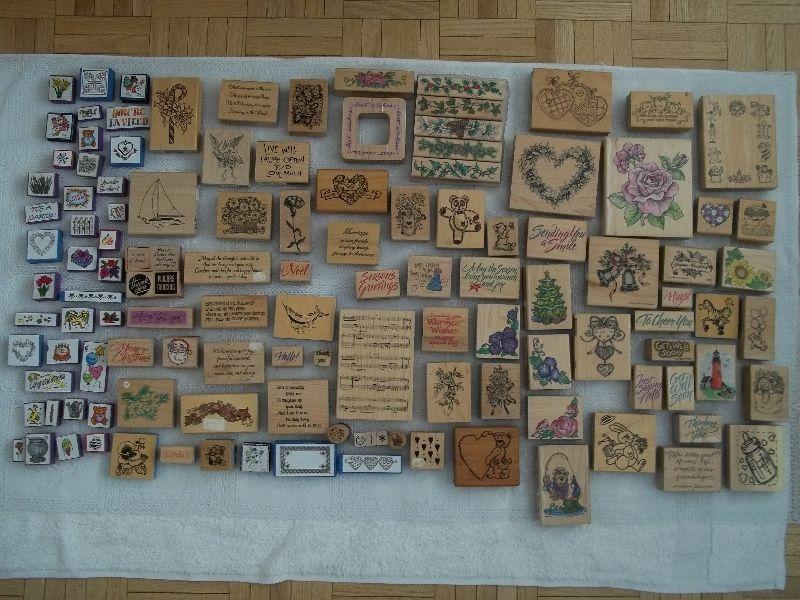 125 ink stamp pads...Stampin' Up...Recollections...etc