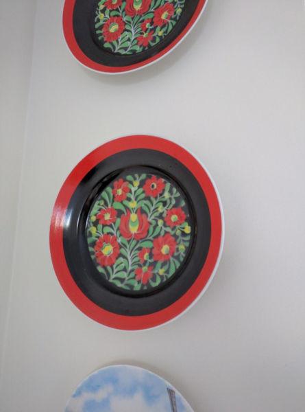 Decorative Wall Plate-Hand Painted -Vibrant Flowers-Imported