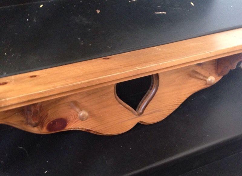 Two different nice pine shelves for sale, $2/each