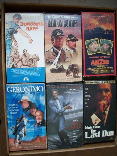 Quality Collection of VHS Movies with Quality VCR Player