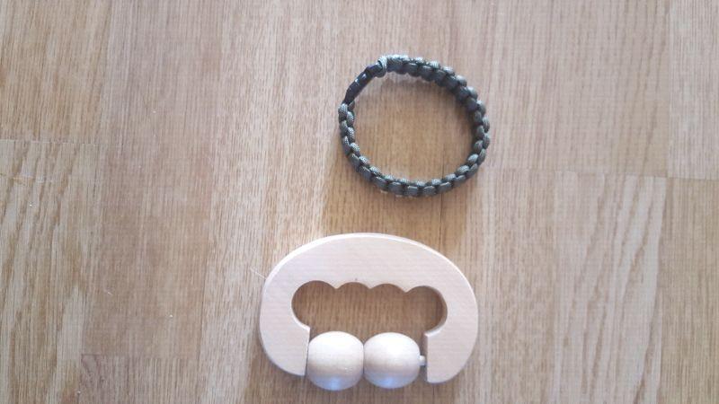 Paracord bracelet and massager