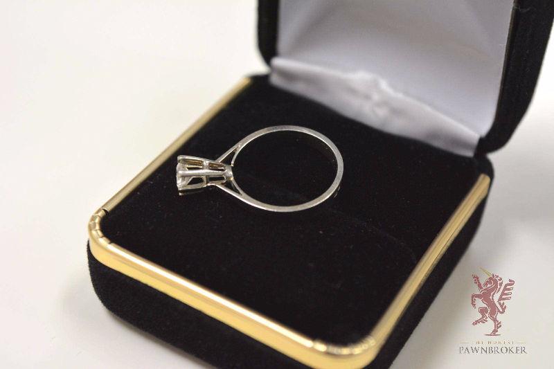 The Honest Pawnbroker - 14KT Heavy Gold Diamond Ring Size 4.5