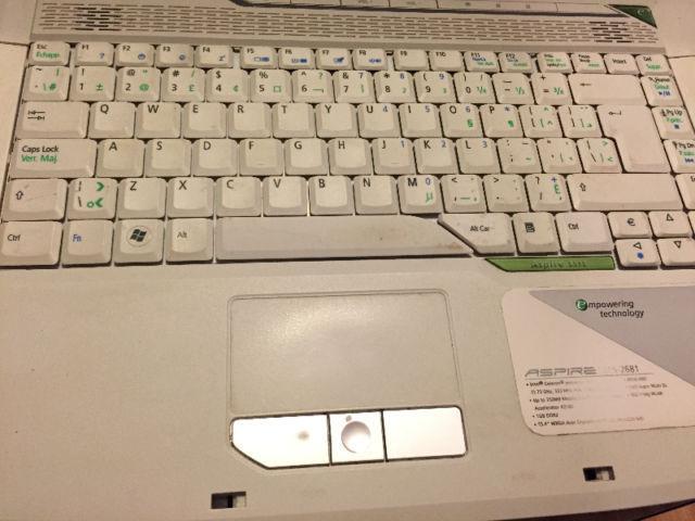 Acer laptop , 150 gb hard drive, 3gb ram