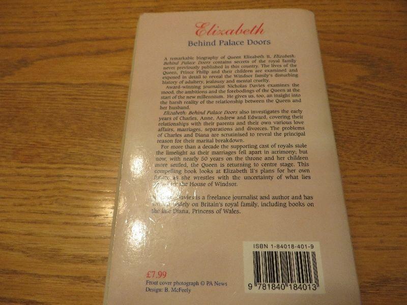 Elizabeth: Behind Palace Doors Paperback