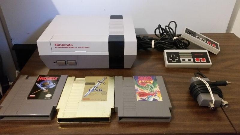 Nintendo NES RPG Bundle + All hook ups + 3 games