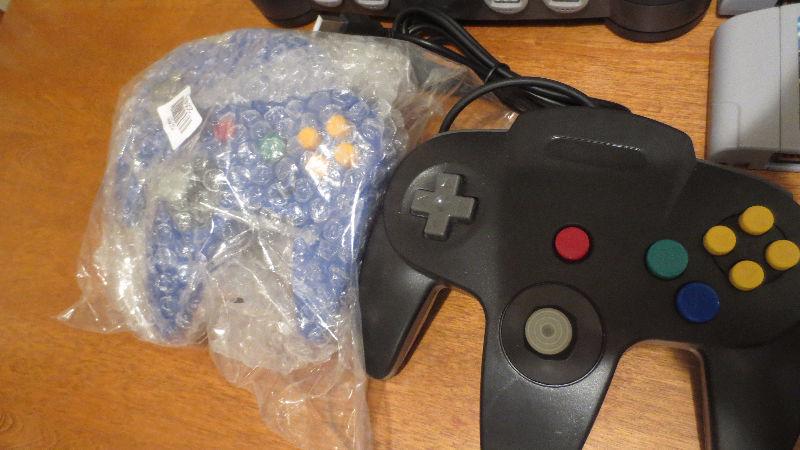 Nintendo 64 N64 console with 2 Controllers 4 Games