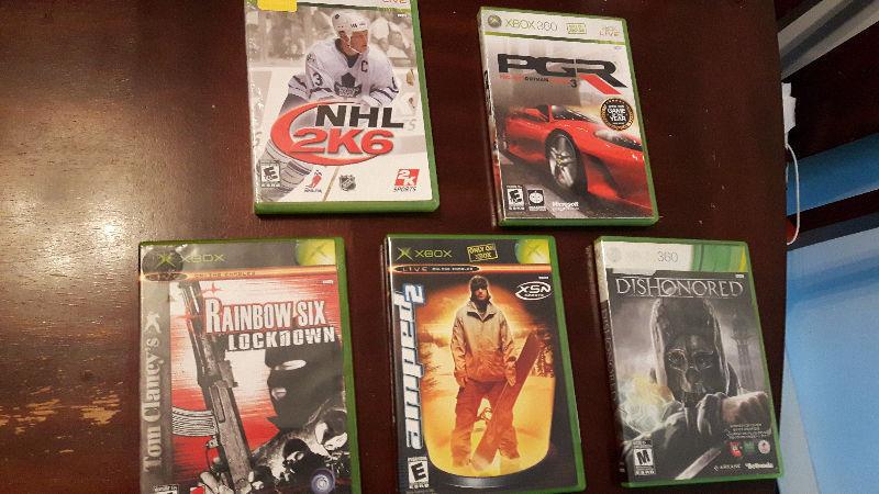 selling an assortment of 360,xbox, ps3, and psp games