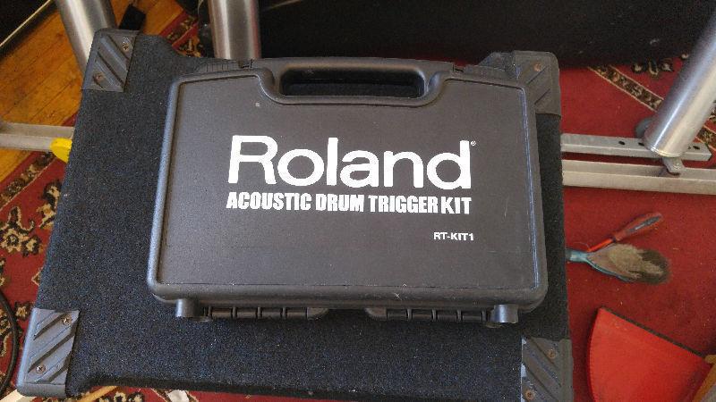 Roland Acoustic Drum triggers, Alesis Trigger IO brain