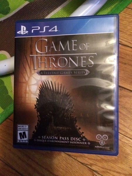 Game of thrones season pass disc telltale Ps4