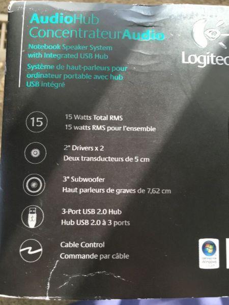 Logitech 2.1 Audio Hub Notebook PC Speakers - Like New