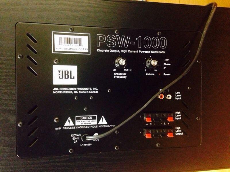 Vintage JBL PSW-1000 Discrete Output, High Current Powered Sub