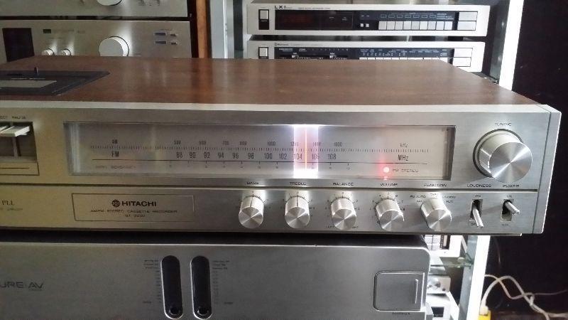 Hitachi am/fm cassette receiver home stereo