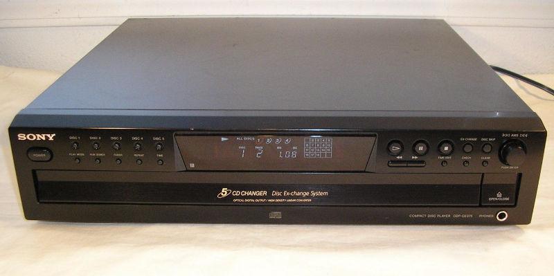Sony 5 Disc CD Player with Remote