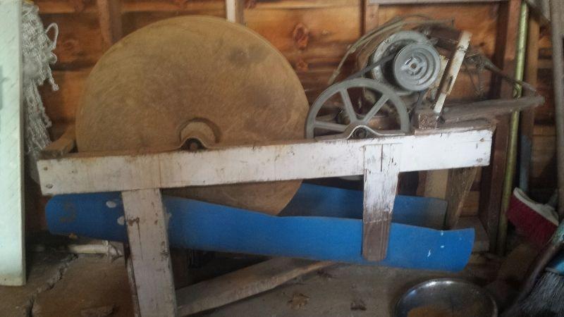 Grinding Stone with Stand and motor