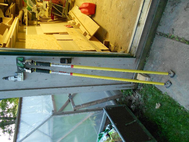Quick support rod extention pole