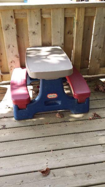 Little Tikes toddler picnic table