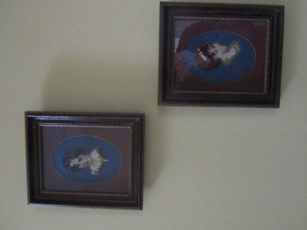 Two Framed Antique Needlepoints