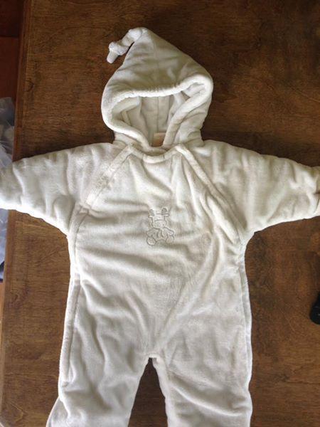 infant fleece suit size 3-6months