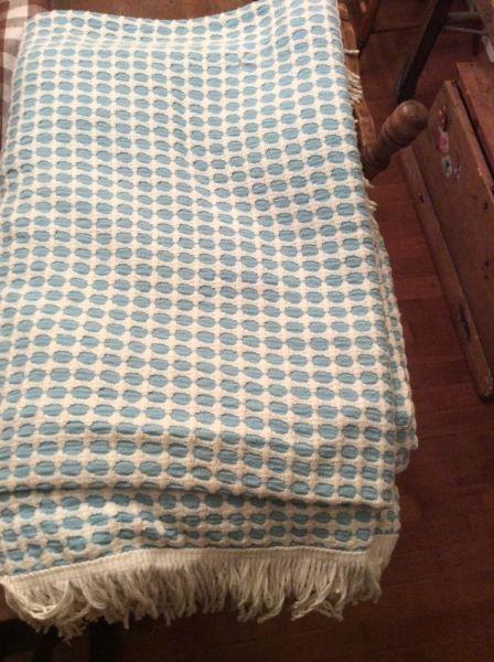 Pillow Cover and Vintage Bedspread