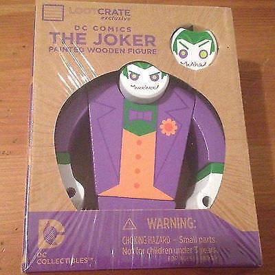 DC Comics 'THE JOKER' Painted Wooden Figure - sealed in box