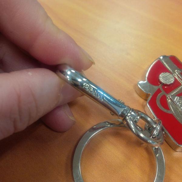 PRADA Enamel Car Key Chain