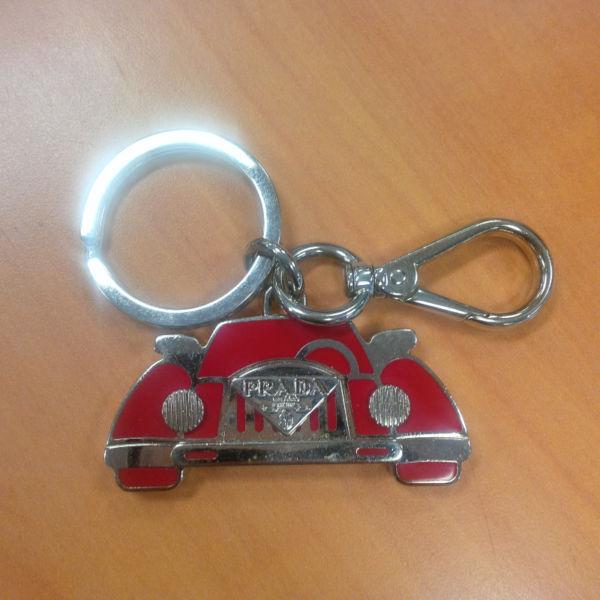 PRADA Enamel Car Key Chain